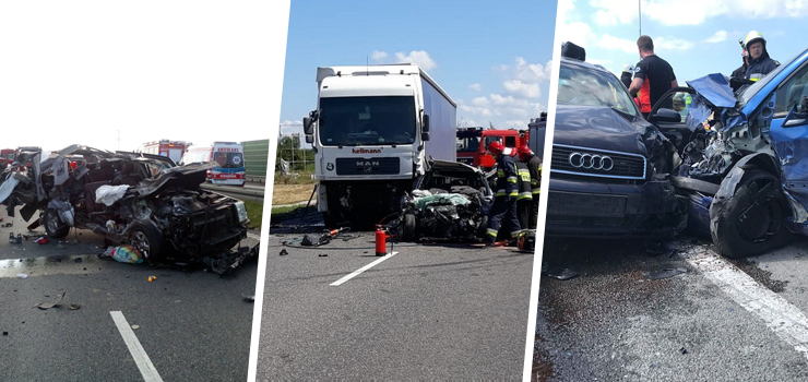 Czarny wtorek na "siódemce". 3 osoby zginęły w wypadkach