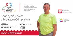 Jacek Wszoa spotka si z elblskimi seniorami. Mistrz olimpijski w sportowej "trjce"