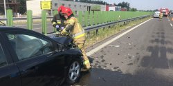 Wypadek na drodze S7 w kierunku Gdaska (obwodnica Elblga)