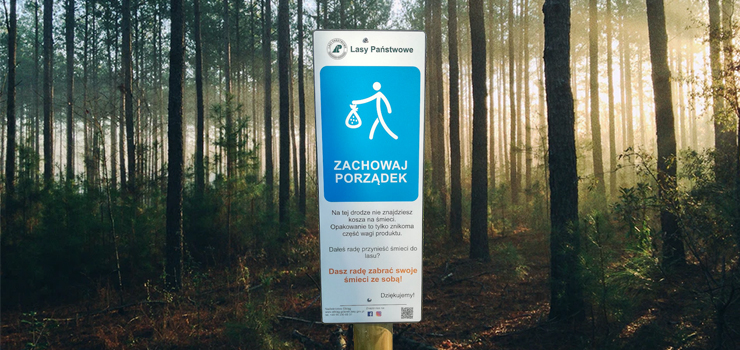 Nowe tabliczki z prośbą od leśników