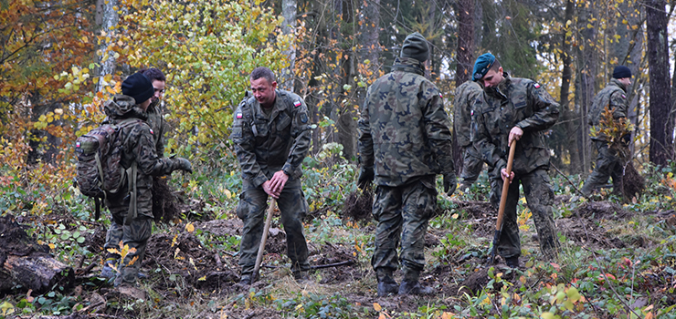Żołnierze sadzili las