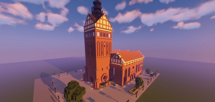 Elbląska katedra w świecie Minecraft