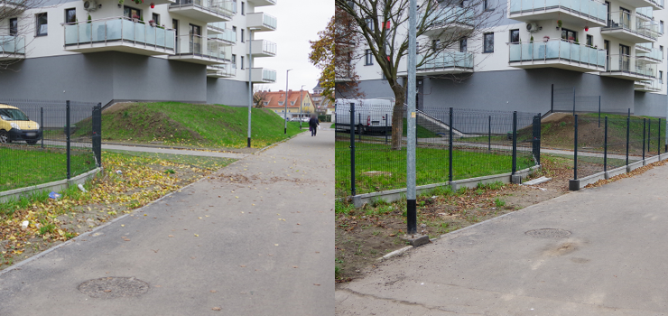 Po interwencji INFO na Malborskiej zamontowano ogrodzenie poprawiajce bezpieczestwo