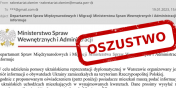 Urzd ds.Cudzoziemcw apeluje: Takie wiadomoci, naley zignorowa