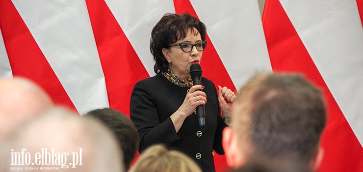 Marszałek Sejmu Elżbieta Witek: Trzeba się dogadać z władzami Elbląga. Tylko czy władze Elbląga chcą usiąść do stołu