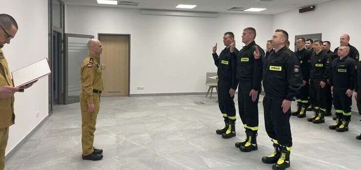 Ślubowanie strażaków w KM PSP w Elblągu
