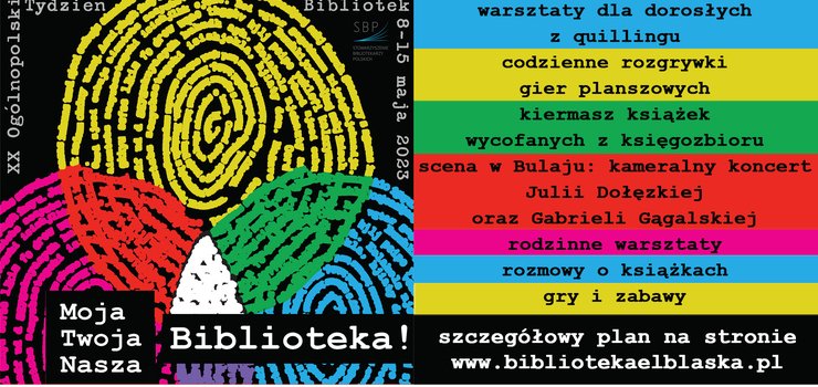 Tydzie Bibliotek (8-15 maja): codziennie atrakcje!