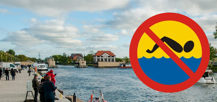 Zakaz kpieli w rzece Elblg i w Kumieli