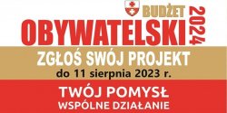 Budet Obywatelski 2024. "Na pomysy mieszkacw czekamy do 11 sierpnia"