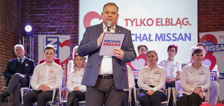 Micha Missan obiecuje biuro konsultacji spoecznych, pogotowie stomatologiczne, kart mieszkaca Elblga