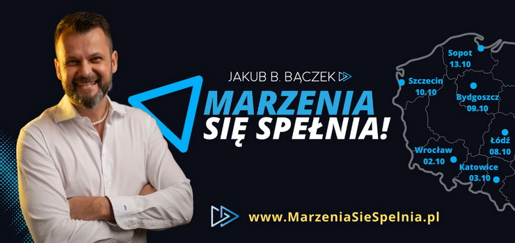 Roadshow Jakuba B. Bczka wyrusza w drog. Warsztaty w 10. miastach w Polsce ju w padzierniku!