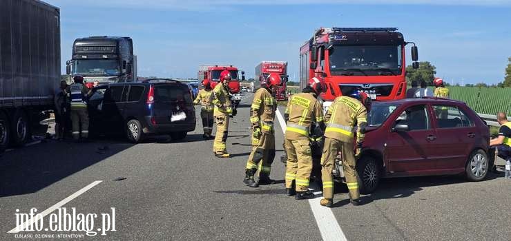 Wypadek na drodze S7 w kierunku Warszawy