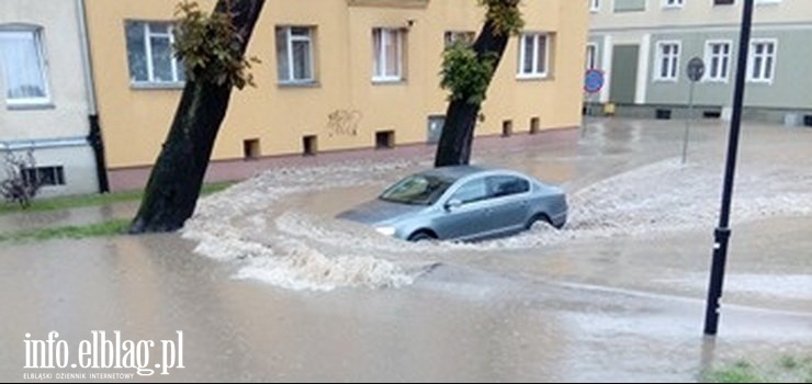 Elblg od lat nie jest przygotowany na intensywne opady deszczu. Czy to si zmieni? Znamy stanowisko Prezydenta