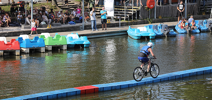 Splash Bike Challenge, czyli rowerem po rzece Elblg. Zobacz zdjcia z zawodw