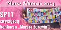 Szkoa Podstawowa nr 11 zwycizc konkursu na najlepsze haso promujce Marsz Zdrowia