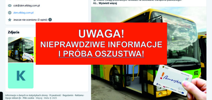 Uwaga! Nieprawdziwe informacje i prba oszustwa na „Kart Transportow”