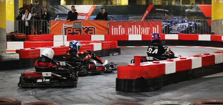 Antoni Karowiec, Oskar Markiewicz i Adrian Kaja najlepsi podczas II rundy Elbląskiej Ligi Kartingowej