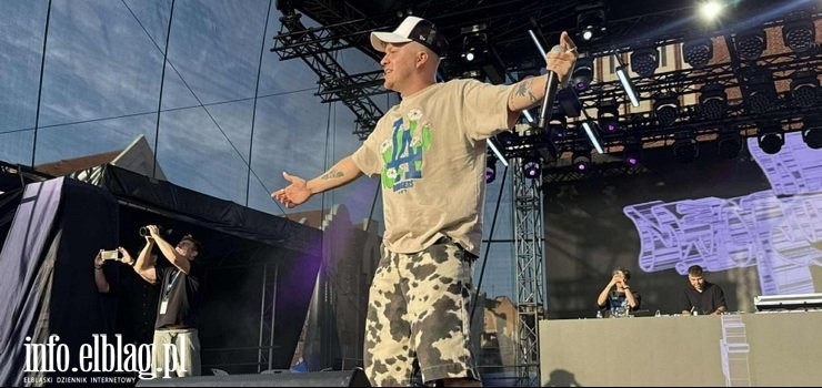 Dni Elbląga 2025. Potrójna dawka rapu na zakończenie (zobacz zdjęcia)