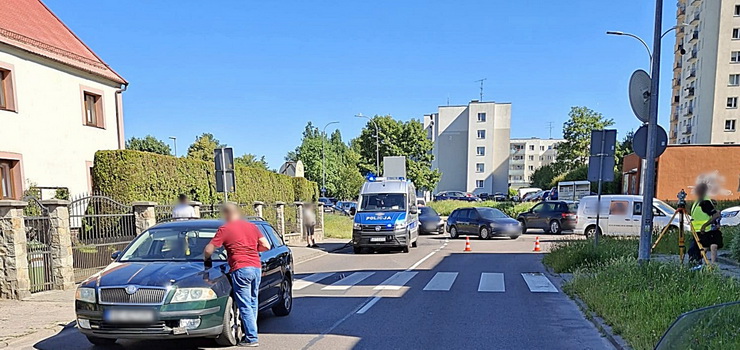 Potrącenie na przejściu dla pieszych przy ul. Orzeszkowej