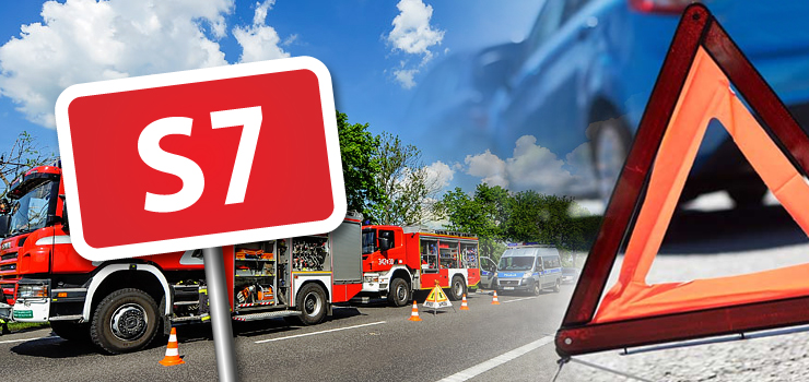 Wypadek na S7. Droga w kierunku Gdańska zablokowana