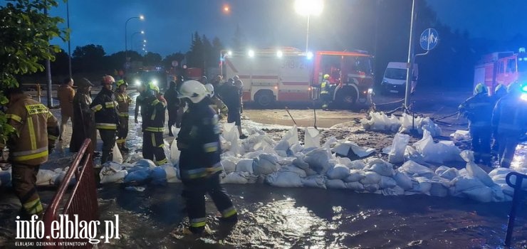 Ulewne deszcze przysporzyły mieszkańcom Suchacza wiele zmartwień