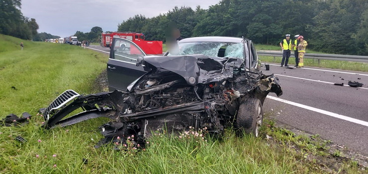 Zginął motocyklista. Zablokowana droga S22 w obu kierunkach Braniewo - Elbląg na wysokości Gronowa Górnego