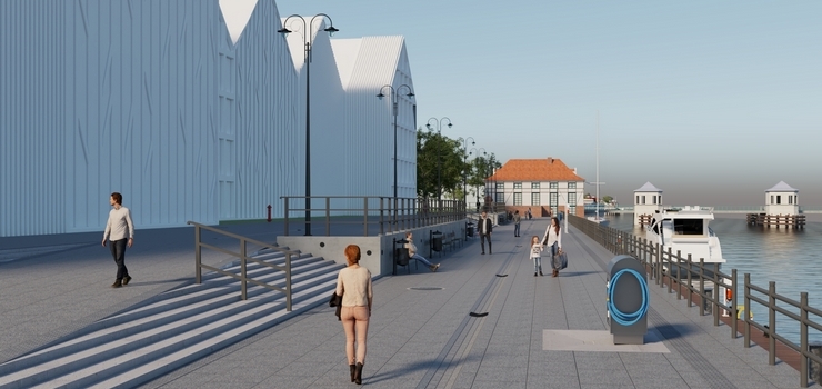 Elbląg: Ruszyła przebudowa nabrzeża na Wyspie Spichrzów