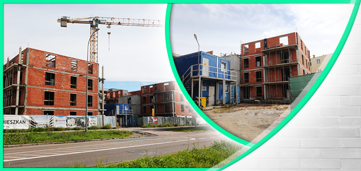 Grunwaldzki Duet na półmetku budowy. Nowe osiedle ma być gotowe w maju (zdjęcia)