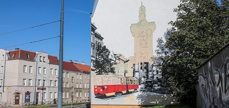 Nowy mural ozdobi Elbląg. Historia miasta na szynach (zobacz zdjęcia)