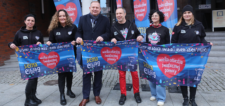 WOŚP ponownie zagra w Elblągu. "Mam nadzieję, iż rekord z zeszłego roku, ponad 840 tys. zł, zostanie pobity"