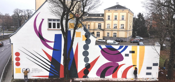 W Elblągu powstaje świeżutki mural