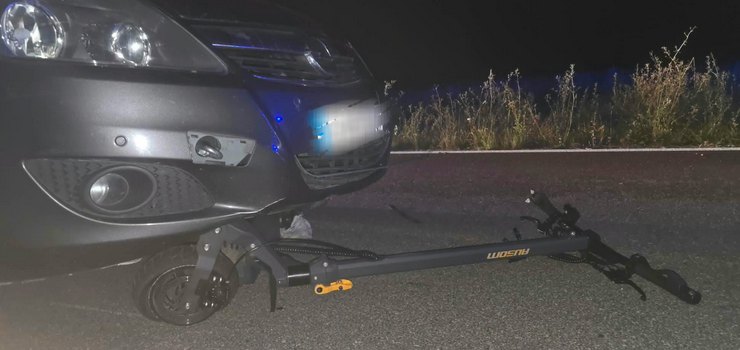 Tragiczny wypadek pod Elblągiem. Zginął 15-latek na hulajnodze