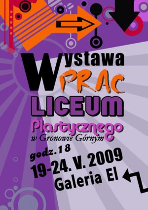 Wystawa prac uczniw liceum plastycznego 