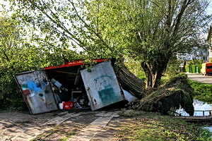 Poziom rzeki Elblg nadal opada - zobacz skutki podtopie