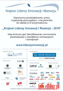 Kolejna edycja konkursu pn. Krajowi Liderzy Innowacji 