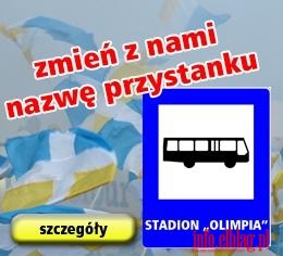 Kibice chc zmiany nazwy przystanku na Przystanek Stadion OLIMPIA