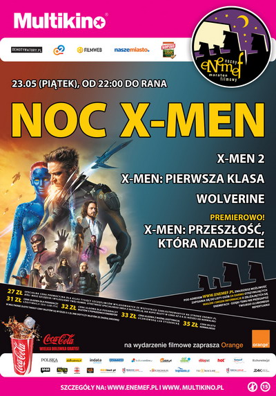 ENEMEF: Noc X-Men - wygraj bilet!