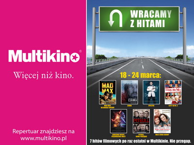 „Mad Max: Na drodze gniewu”, „Gwiezdne wojny: Przebudzenie Mocy” i inne hity filmowe ponownie w Multikinie!