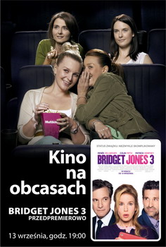 „Bridget Jones 3” przedpremierowo 13 wrzenia w ramach cyklu  „Kino na Obcasach”