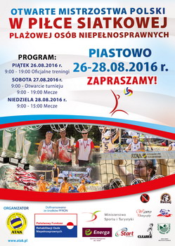 Otwarte Mistrzostwa Polski w Pice Siatkowej Plaowej Osb Niepenosprawnych