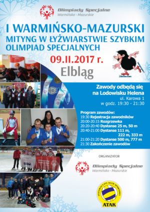 Mityng w ywiarstwie szybkim olimpiad specjalnych w Elblgu