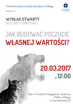 Jak budowa poczucie wasnej wartoci? Wykad otwarty w PWSZ