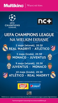 Liga Mistrzw UEFA - pfinay na wielkim ekranie w Multikinie! 
