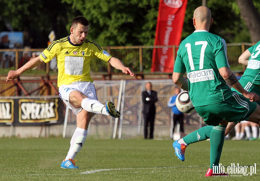 II liga: Olimpia Elblg - Radomiak Radom 1:2, fot. 9