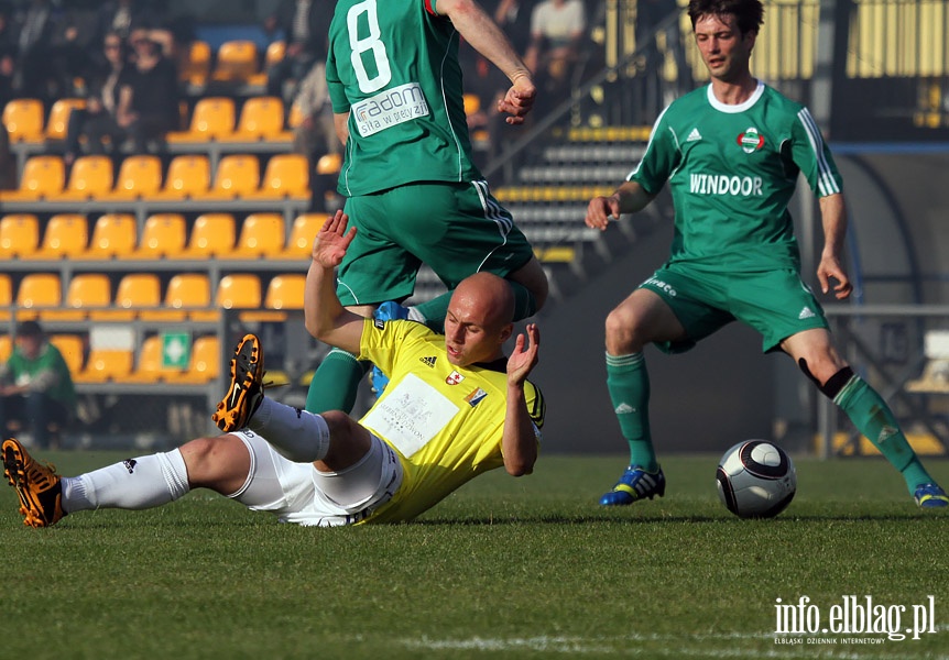 II liga: Olimpia Elblg - Radomiak Radom 1:2, fot. 14