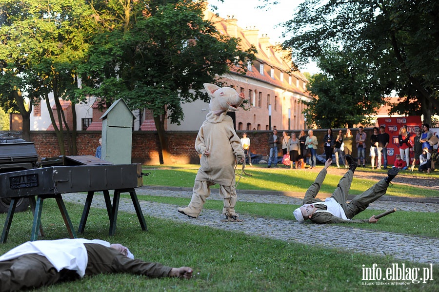 Spektakl plenerowy pt. Kucharz na ostro w wykonaniu wrocawskiego Teatru Formy, fot. 40