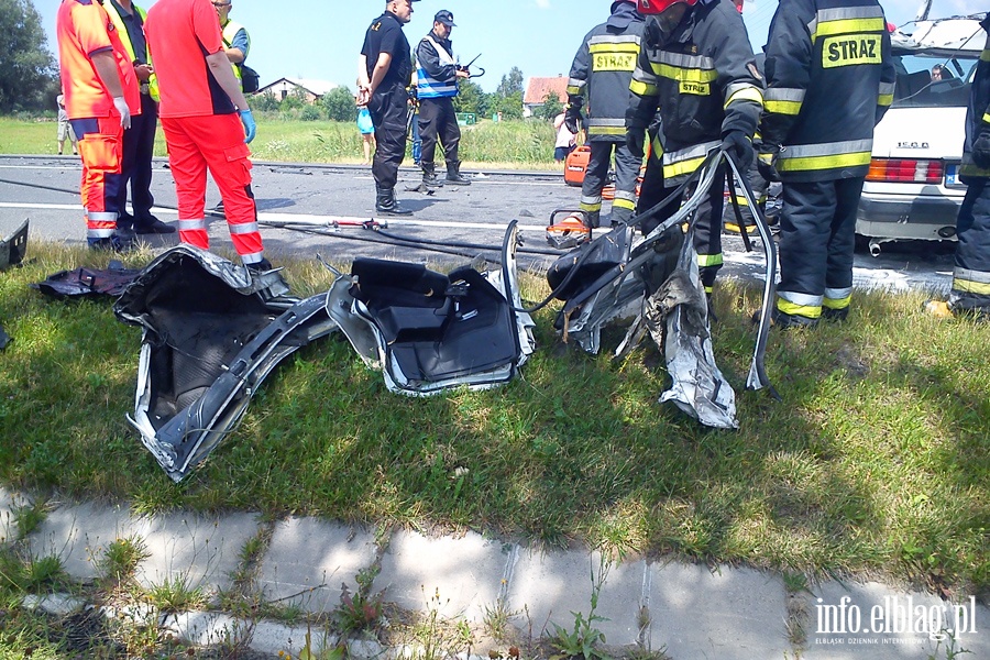 miertelny wypadek na "sidemce" pod Elblgiem, fot. 3