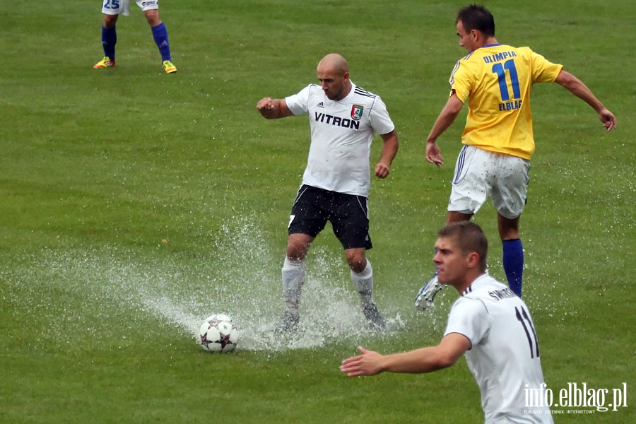 Olimpia Elblg - Znicz Biaa Piska, fot. 9