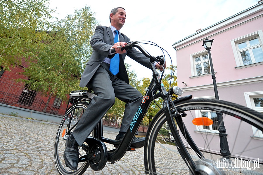 Przekazanie elektrycznego roweru do Biura Regionalnego Urzdu Marszakowskiego w Elblgu, fot. 15