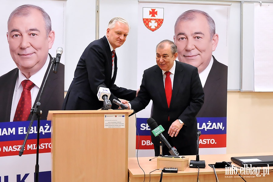 Jerzy Wilk i Jarosaw Gowin na spotkaniu podsumowujcym wybory, fot. 6